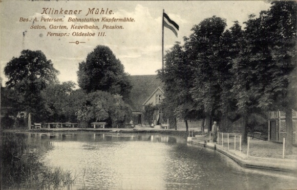 Postcard Bad Oldesloe in Holstein, Restaurant and Pension Klinkener Mühle