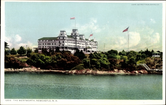 Briefkaart Newcastle Van Newhampshire de VS, Wentworth