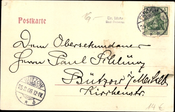 PC Parchim in Mecklenburg, Grand Duke. Friedrich Franz Gymnasium