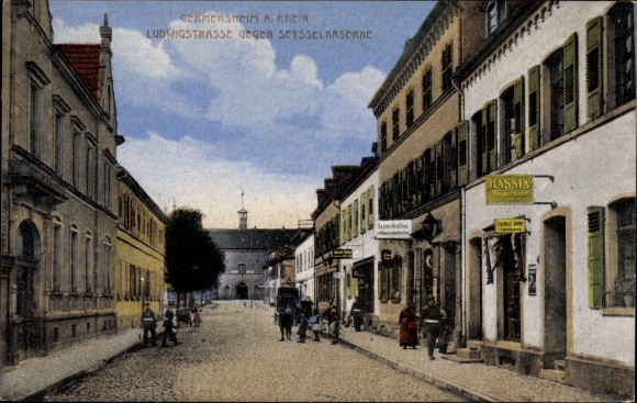 PC Germersheim am Rhein, Ludwigstrasse towards Seyssel barracks