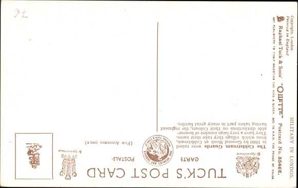 Artist Postcard Payne, Harry, Coldstream Guards changing sentries in front of Buckingham Palace