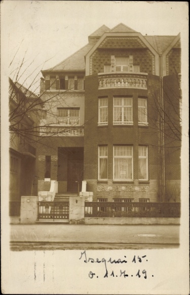 Photo Postcard Hamburg Nord Eppendorf, street section, residential building