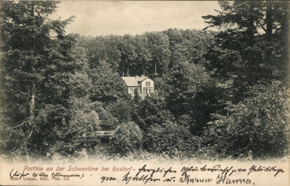 Postcard Rastorf Schleswig-Holstein, on the Schwentine