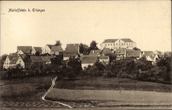 Ak Marloffstein in Midden-Franken Beieren, Panorama vanaf de plaats