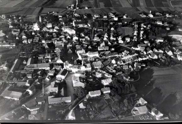 Foto Markt Grafing bei München Oberbayern, Fliegeraufnahme