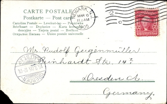Postcard lovers under the umbrella of a mushroom