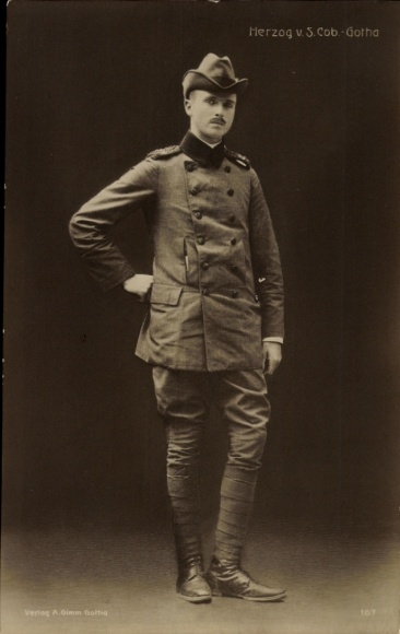 Postcard Carl Eduard, Duke of Saxe Coburg Gotha