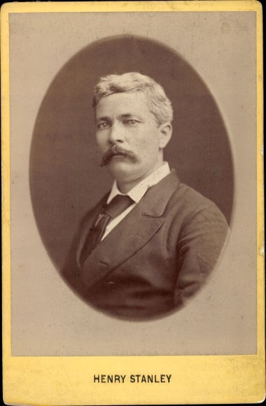 Cabinet photo of British explorer Henry Morton Stanley, portrait