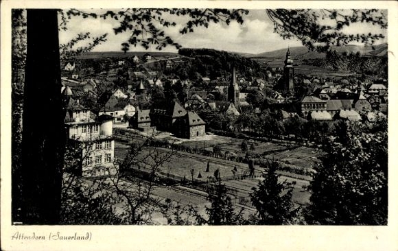 Ansichtkaart Attendorn in het Sauerland, panorama