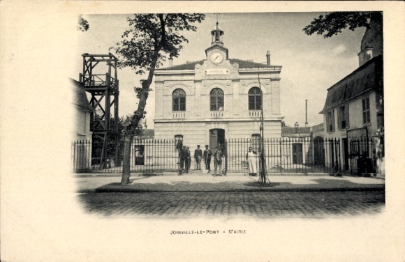 Ak Joinville le Pont Val de Marne, Rathaus, Turmuhr
