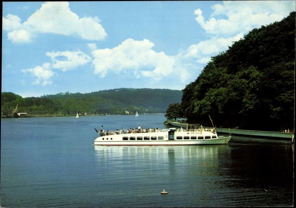 Ak Essen im Ruhrgebiet, Partie Baldeneysee, Fahrgastschiff