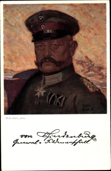 Artist PC Klien, R., Field Marshal von Hindenburg