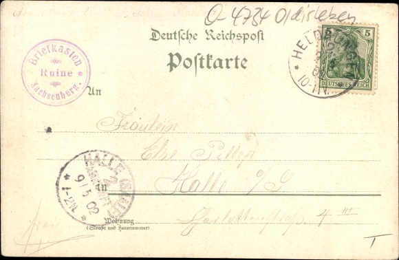 Chromo-Litho Sachsenburg in the Kyffhäuser district of Thuringia, Sachsenburg, Inn of the Three Swans