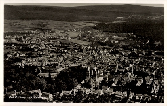 Postcard Bad Homburg vor der Höhe Hessen, aerial photograph