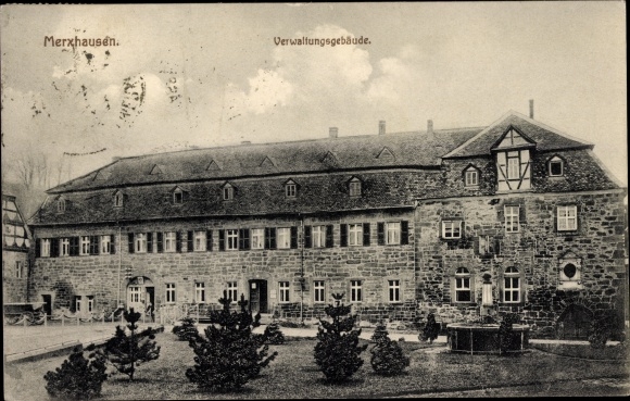 PC Merxhausen Bad Emstal in Hesse, administration building