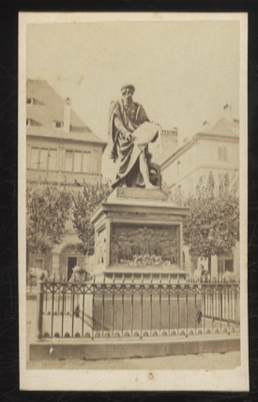 CdV Photo Strasbourg Strasbourg Alsace Bas Rhin, The Gutenberg Monument