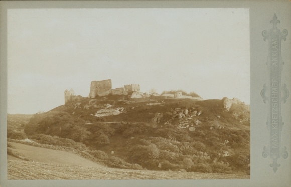 Kabinett Photo Bornholm Dänemark, Ruine Hammershus, 1896