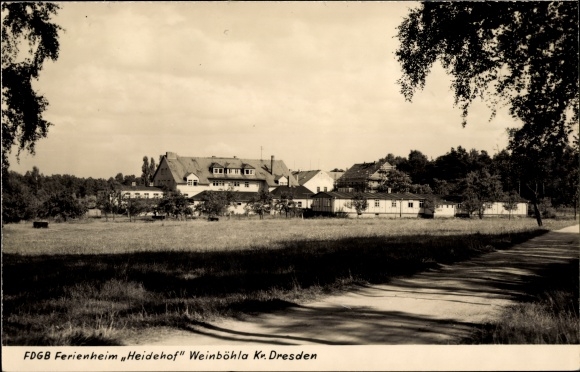 KP Weinböhla w Saksonii, widok na dom rekonwalescencji FDGB Heidehof