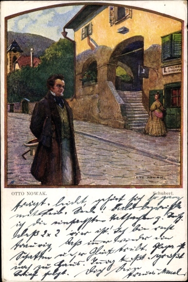 Artist PC Otto Nowak, Austrian composer Franz Schubert