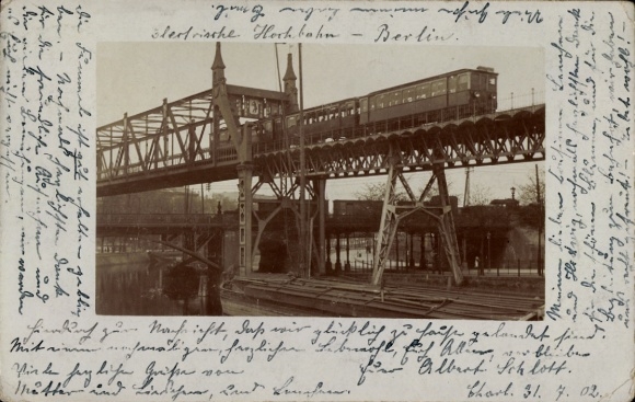 Foto Ak Berlin, Hochbahn