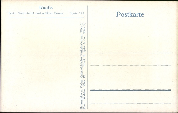 Postcard Raabs an der Thaya in Lower Austria, Burg