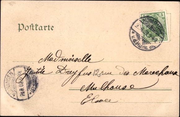 Postcard Bad Homburg before the height of Hesse, Kaiser Friedrich Promenade