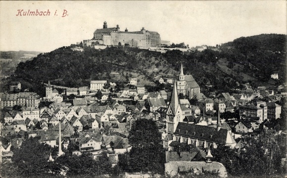 Postcard Kulmbach in Upper Franconia, general view