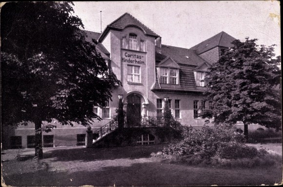 Postcard Bad Saarow Pieskow Scharmutzelsee, Caritas Children&#39;s Home