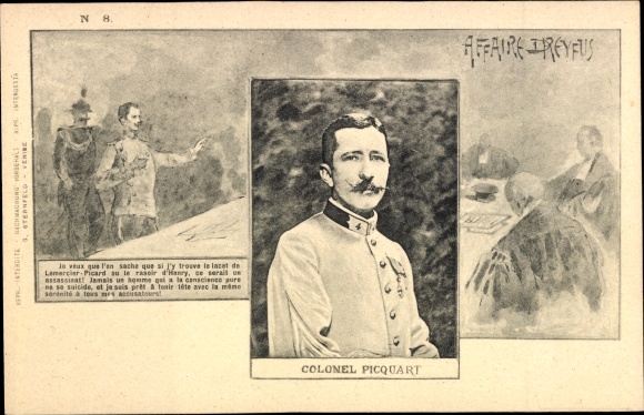 Judaika Ak Dreyfus Affäre, Colonel Picquart, Affaire Dreyfus, Portrait
