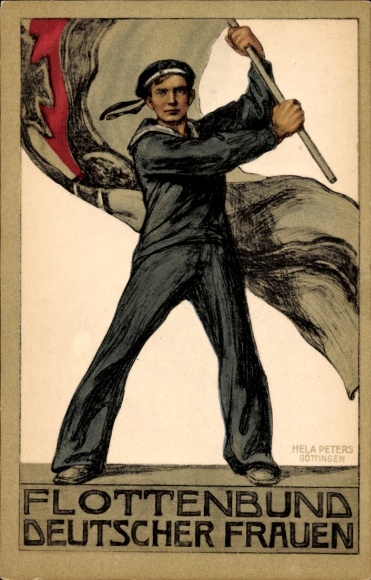 Kunstenaar Ak Peters, Hela, Vlootvereniging van Duitse Vrouwen, Zeeman, Rijk