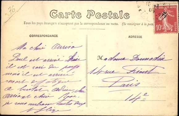 Postcard Berneval le Grand Petit Caux Seine Maritime, descent to the sea