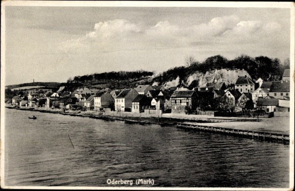 Postcard Oderberg in der Mark, general view