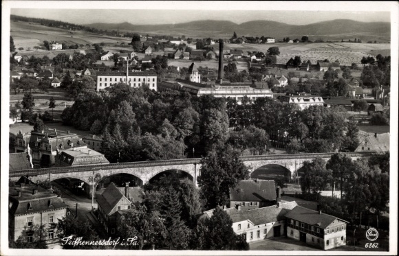 Postcard Seifhennersdorf in Sachsen, total view of the village