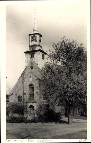 Photo Postcard Hamburg Altona Nienstedten, Church
