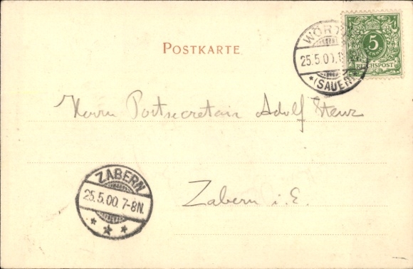 Postcard Frœschwiller Froeschwiller Fröschweiler Alsace Bas Rhin, Kampf, Gasthof Jägertreffen