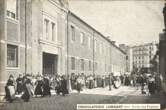 Ak Paris XIII, Chocolaterie Lombart, Vrouwenactie