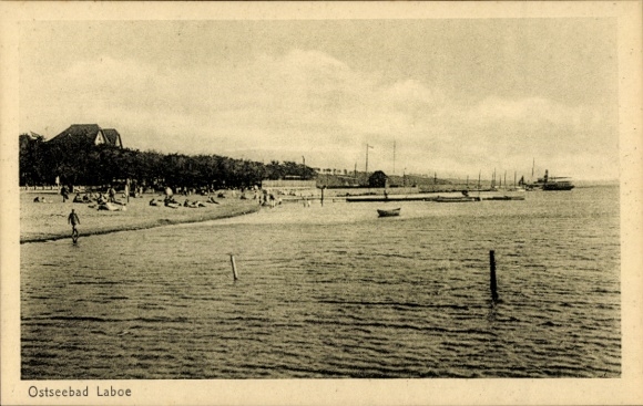Postcard Baltic Sea resort Labo, general view