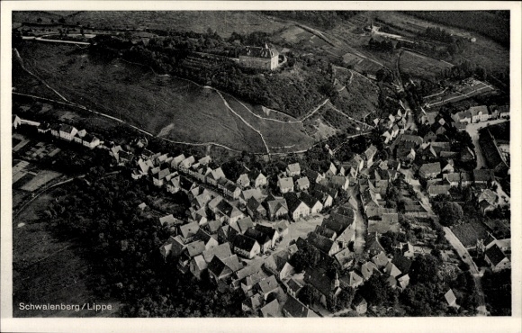 Ak Schwalenberg in Lippe, Fliegeraufnahme