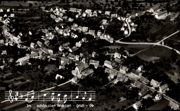 Postcard Conweiler Straubenhardt am Schwarzwald, aerial photograph