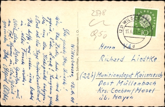 Postcard Wildeshausen in Oldenburg, Huntepartie, Westerstraße, Rathaus, Westertor, Alexanderkirche