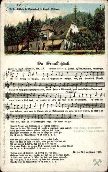 30 song cards, Anton Günther