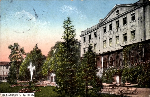 Postcard Bad Salzschlirf in Hessen, Kurhaus