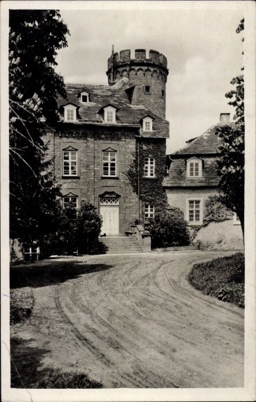 Postcard Herstelle Beverungen on the Weser, Kurhaus Burg Herstelle
