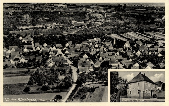 Postcard Niederrimsingen Breisach am Oberrhein, Gasth. zur Tanne