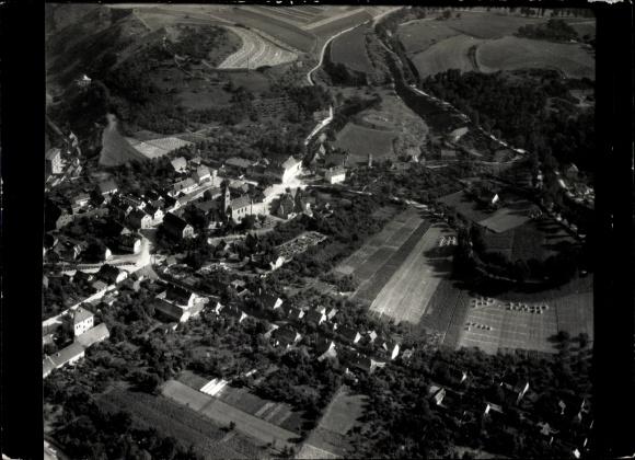 Foto Rothenburg ob der Tauber Mittelfranken, Fliegeraufnahme