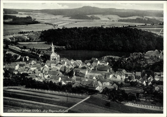Ak iepen in de Eifel, luchtfoto