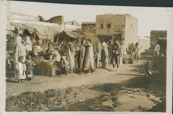 Judaika Photo Fes Fez Morocco, Marche Juif, 1912