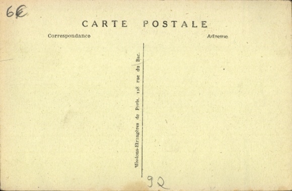 Postcard Meudon Hauts de Seine, House of the Foreign Mission, rural surroundings, landscape,