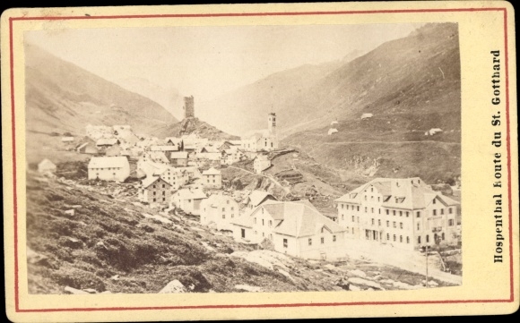 CDV Hospental Kt Uri, total view, mountains