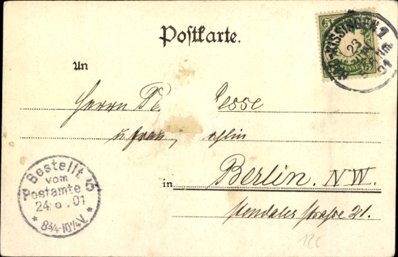 Postcard Bad Kissingen Lower Franconia Bavaria, Prince Bismarck's scales, portrait